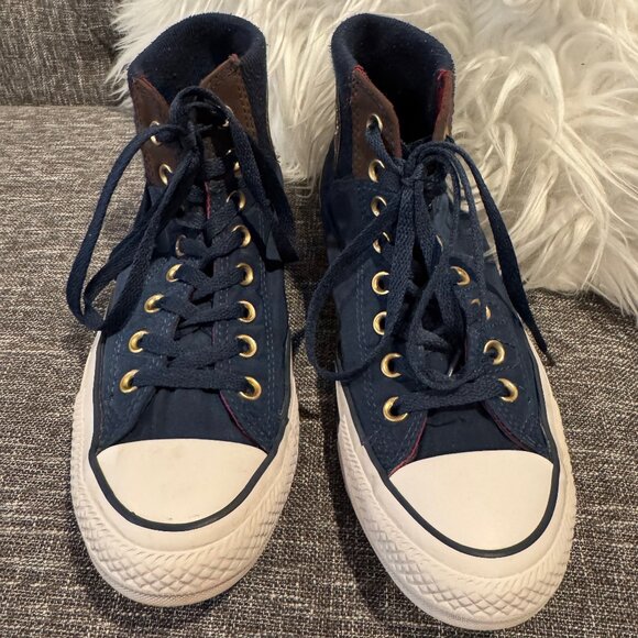 Converse Chuck Taylor All Star Blue MA-1 Zip High Womens 9 Mens 7 Nylon - Picture 2 of 13